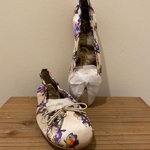 Sam Edelman  Felicia floral silk ballet flats